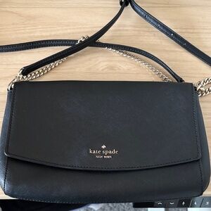 Kate Spade Black Leather Crossbody Bag